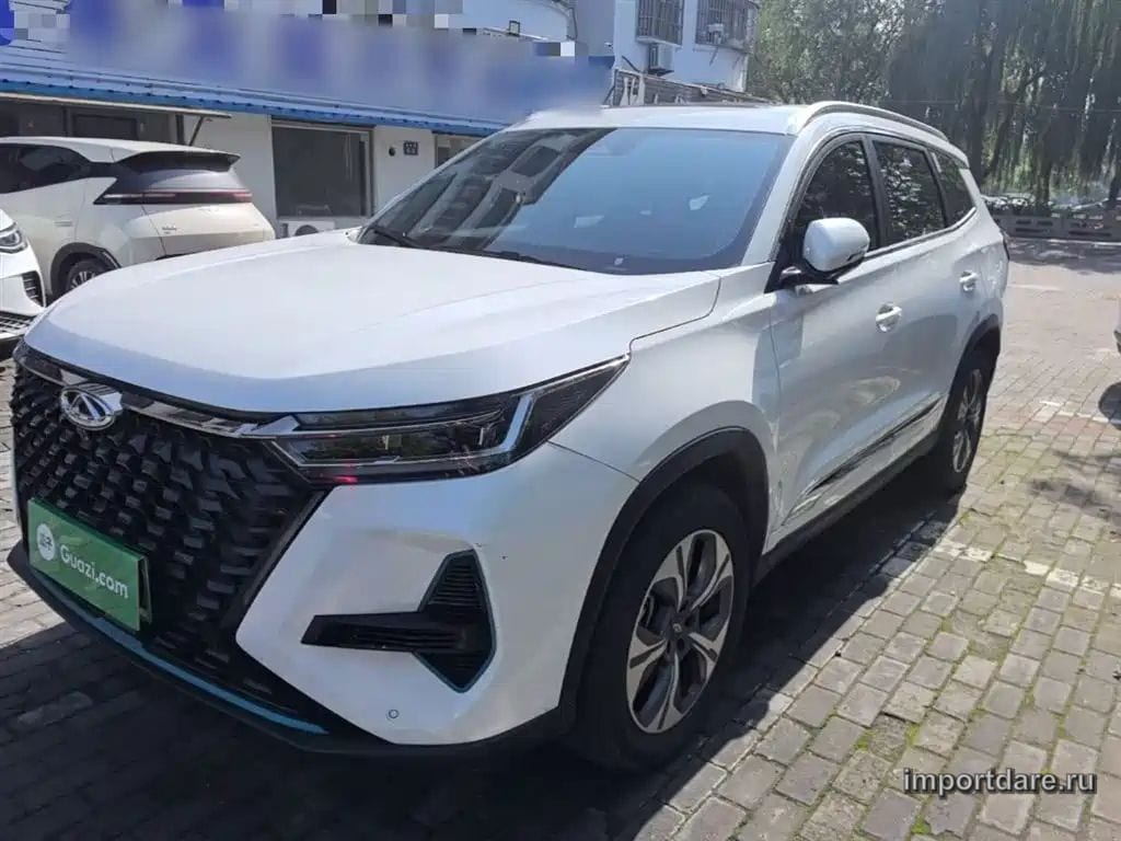 CHERY TIGGO 8 PRO NEW ENERGY 2024 — 29 300 км, белый, Китай — под ключ — фото 1