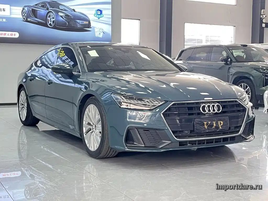AUDI A7 2021 — 95 000 км, зелёный, Китай — под ключ — фото 3