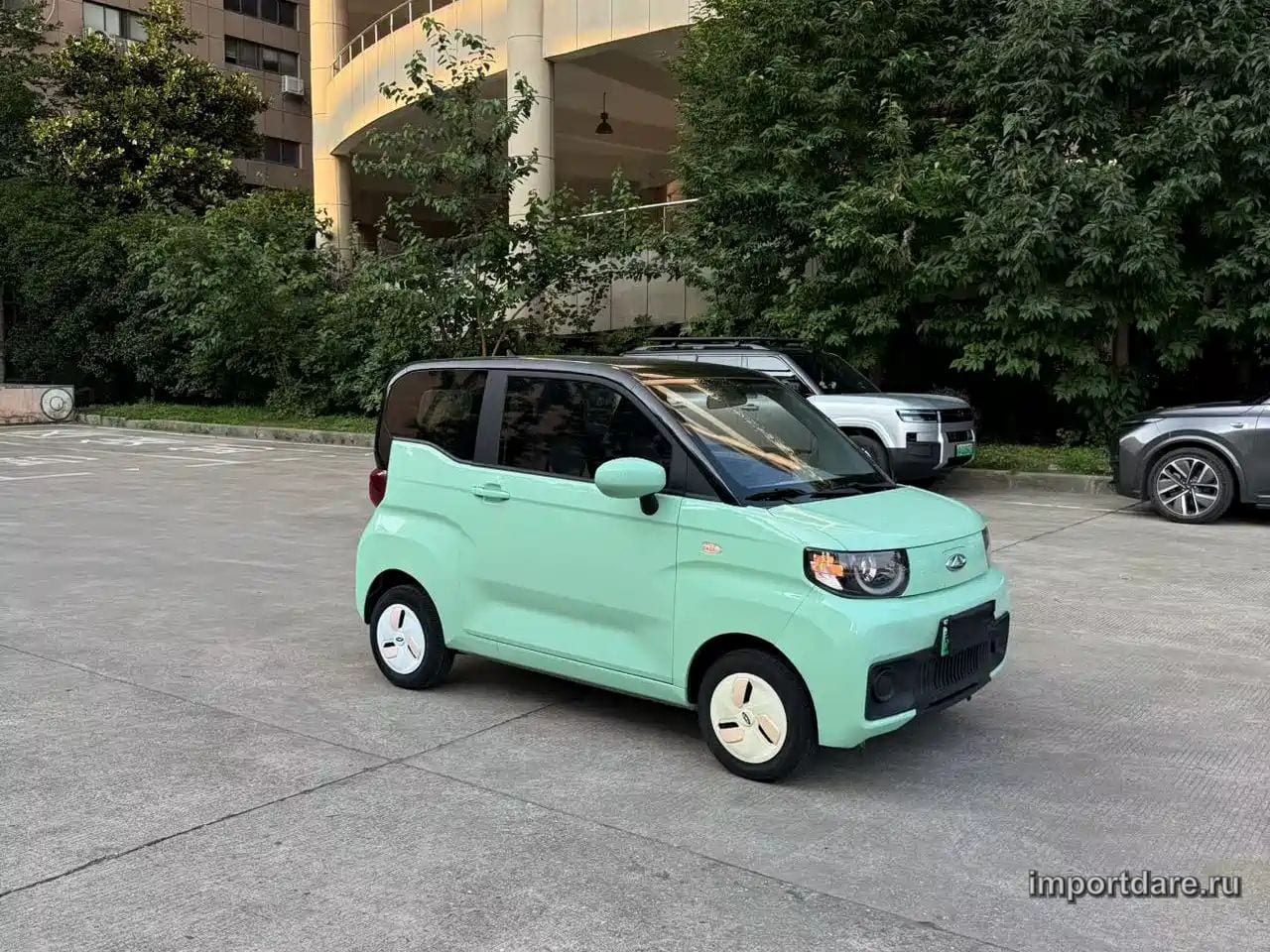 CHERY QQ ICE CREAM 2023 — 60 000 км, зелёный, Китай — под ключ — фото 1