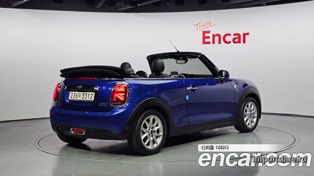 MINI COOPER CONVERTIBLE 2019 — 141 326 км, синий, Корея — под ключ — фото 2