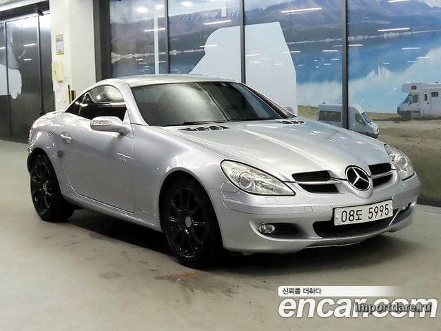 MERCEDES-BENZ SLK-CLASS 2006 — 100 779 км, серебристый, Корея — под ключ — фото 1