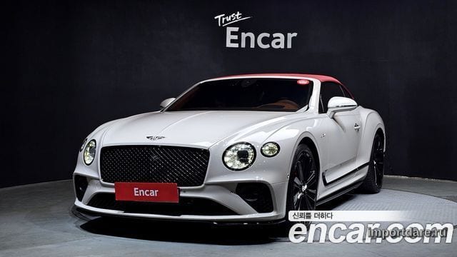 BENTLEY CONTINENTAL 2022 — 6 561 км, белый-перламутр, Корея — под ключ — фото 1