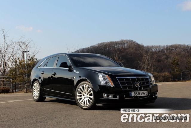 CADILLAC CTS 2010 — 87 420 км, чёрный, Корея — под ключ — фото 1