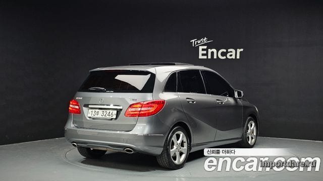 MERCEDES-BENZ B-CLASS W246 2013 — 211 632 км, серебристо-серый, Корея — под ключ — фото 2