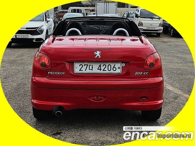 Peugeot 206CC интерьер