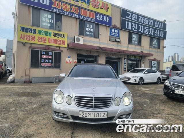 MERCEDES-BENZ E-CLASS W211 2008 — 194 320 км, серебристый, Корея — под ключ — фото 2