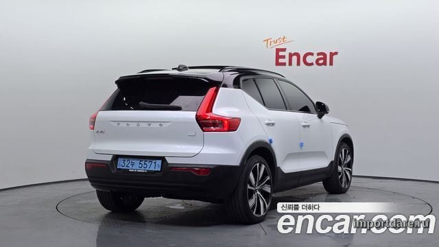 VOLVO XC40 RECHARGE 2022 — 93 160 км, белый, Корея — под ключ — фото 2