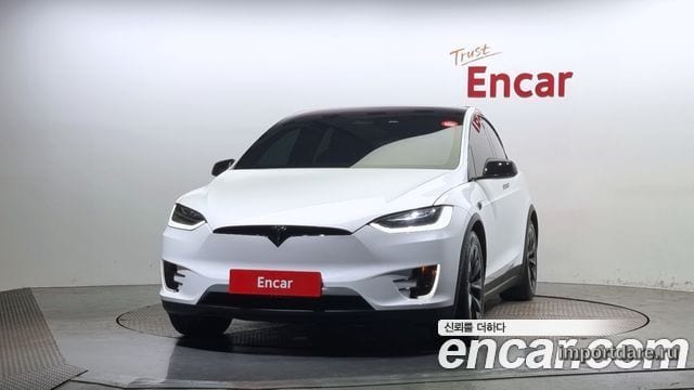 TESLA MODEL X 2018 — 122 889 км, белый, Корея — под ключ — фото 3