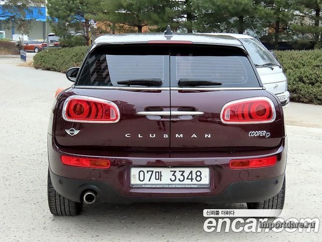 MINI COOPER D CLUBMAN 2017 — 76 517 км, бордовый, Корея — под ключ — фото 4