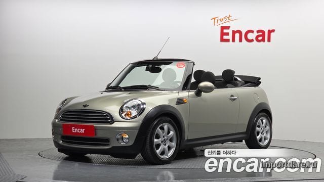 MINI COOPER CONVERTIBLE 2010 — 100 330 км, светло-золотистый, Корея — под ключ — фото 1