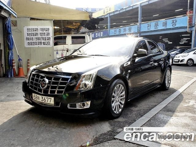 CADILLAC CTS 2012 — 136 358 км, чёрный, Корея — под ключ — фото 1
