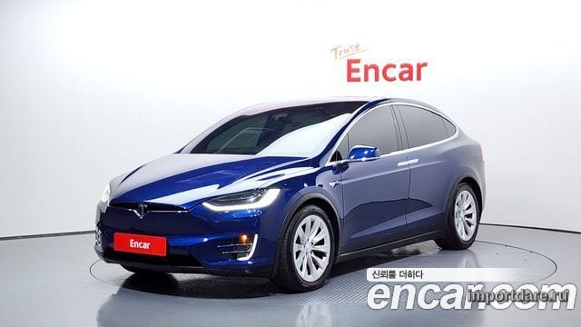 TESLA MODEL X 2019 — 148 666 км, синий, Корея — под ключ — фото 1