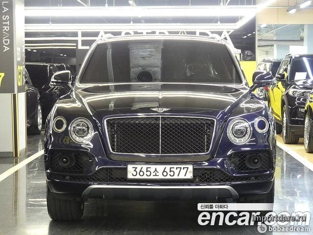 BENTLEY BENTAYGA 2020 — 47 525 км, синий, Корея — под ключ — фото 12