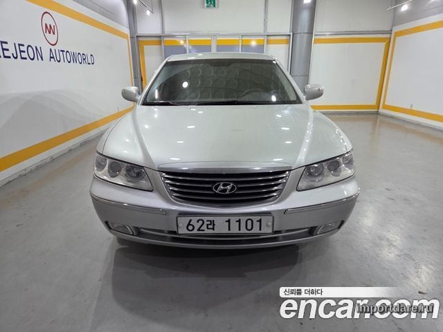 HYUNDAI GRANDEUR NEW LUXURY 2009 — 126 231 км, серебристый, Корея — под ключ — фото 1