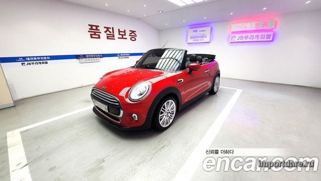 MINI COOPER CONVERTIBLE 2020 — 132 800 км, красный, Корея — под ключ — фото 2
