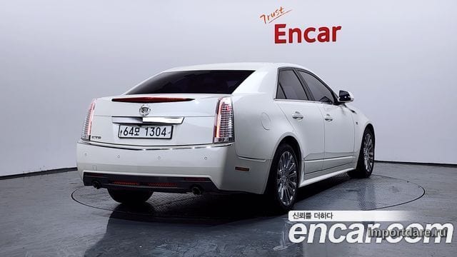 CADILLAC CTS 2012 — 174 508 км, белый-перламутр, Корея — под ключ — фото 2