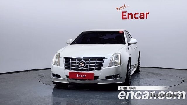 CADILLAC CTS 2012 — 174 508 км, белый-перламутр, Корея — под ключ — фото 3