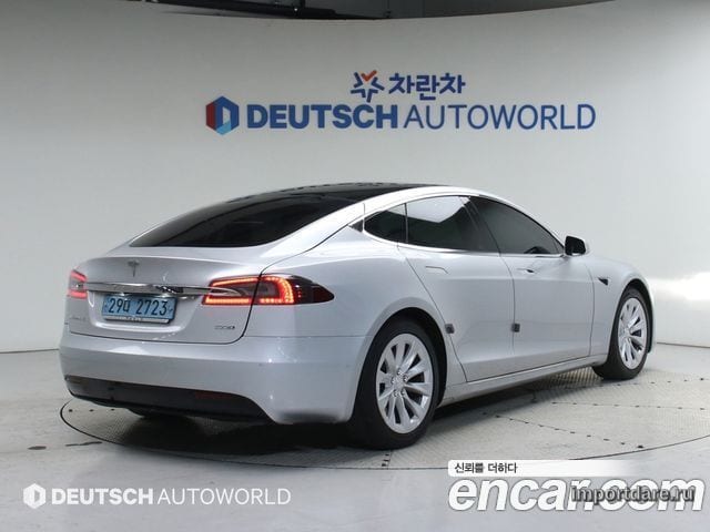 TESLA MODEL S 2017 — 82 610 км, серебристо-серый, Корея — под ключ — фото 2