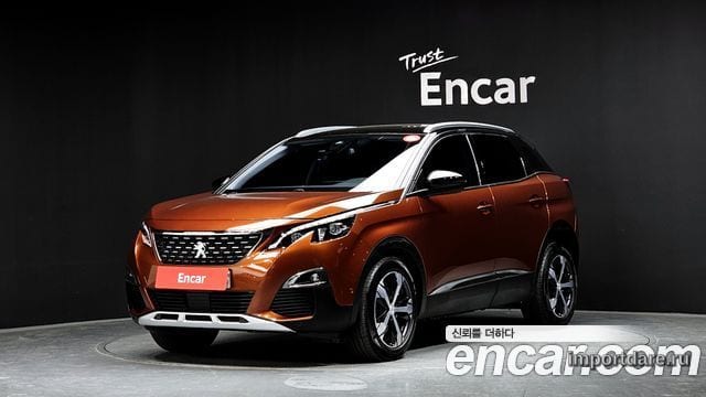 PEUGEOT 3008 2019 — 34 784 км, оранжевый, Корея — под ключ — фото 1