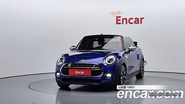 MINI COOPER CONVERTIBLE 2019 — 106 142 км, синий, Корея — под ключ — фото 3