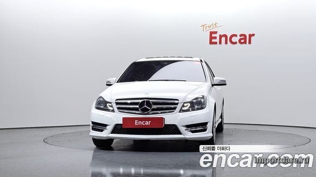 MERCEDES-BENZ C-CLASS W204 2014 — 145 471 км, белый, Корея — под ключ — фото 3