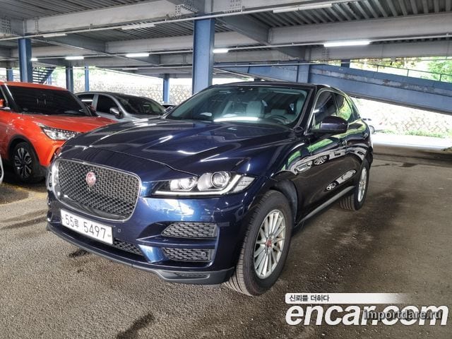 JAGUAR F-PACE 2018 — 121 590 км, синий, Корея — под ключ — фото 1
