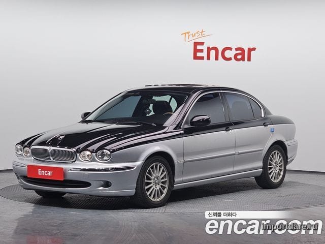 JAGUAR X-TYPE 2006 — 136 331 км, серебристо-серый, Корея — под ключ — фото 1