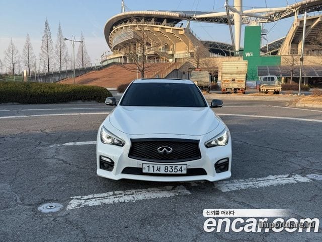 INFINITI Q50 2015 — 182 482 км, белый, Корея — под ключ — фото 1