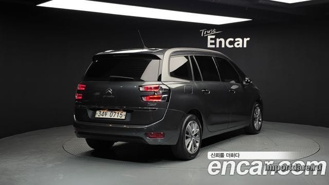 CITROEN GRAND C4 PICASSO 2015 — 127 231 км, серый, Корея — под ключ — фото 2