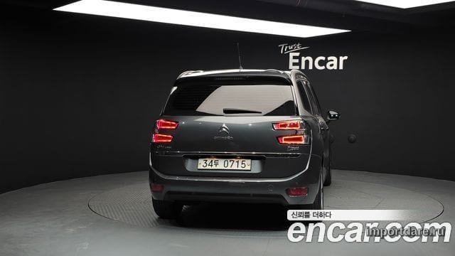 CITROEN GRAND C4 PICASSO 2015 — 127 231 км, серый, Корея — под ключ — фото 4