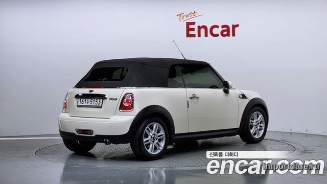 MINI COOPER CONVERTIBLE 2014 — 82 815 км, белый-перламутр, Корея — под ключ — фото 2
