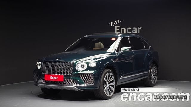 BENTLEY BENTAYGA 2024 — 47 921 км, тёмно-зелёный, Корея — под ключ — фото 1
