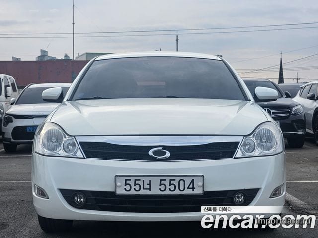 RENAULT KOREA SM5 NEW IMPRESSION 2009 — 138 356 км, белый-перламутр, Корея — под ключ — фото 1