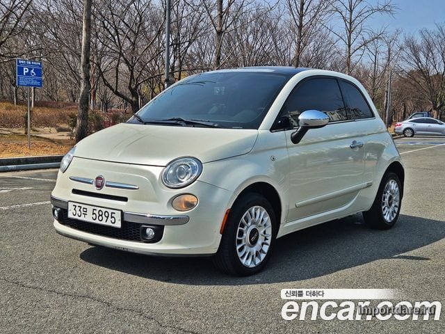 FIAT 500 2013 — 191 170 км, белый-перламутр, Корея — под ключ — фото 1