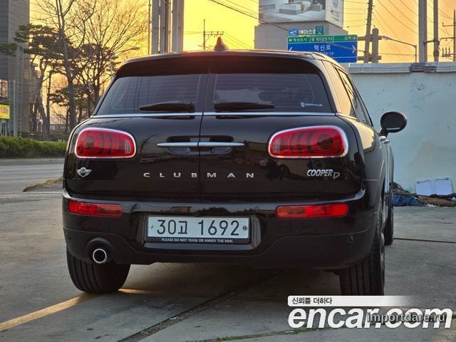 MINI COOPER D CLUBMAN 2018 — 120 000 км, чёрный, Корея — под ключ — фото 2