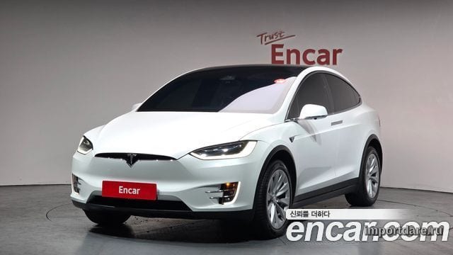 TESLA MODEL X 2019 — 113 422 км, белый, Корея — под ключ — фото 1