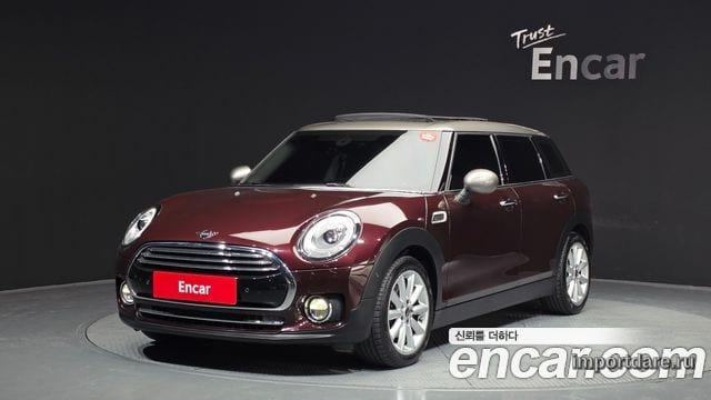 MINI COOPER D CLUBMAN 2016 — 128 768 км, бордовый, Корея — под ключ — фото 1