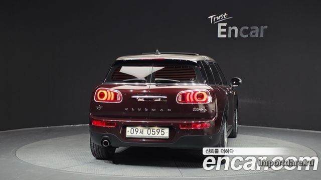 MINI COOPER D CLUBMAN 2016 — 128 768 км, бордовый, Корея — под ключ — фото 4