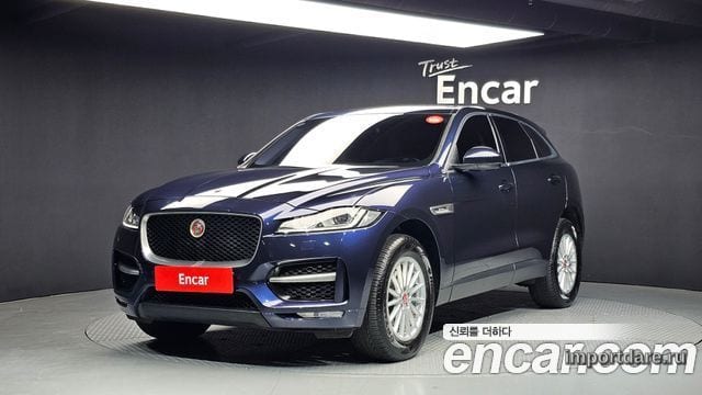 JAGUAR F-PACE 2017 — 143 485 км, синий, Корея — под ключ — фото 1