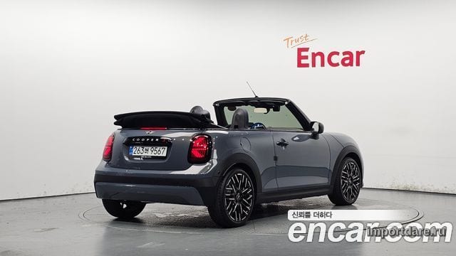 MINI COOPER S CONVERTIBLE 2025 — 7 927 км, серебристо-серый, Корея — под ключ — фото 2