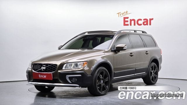 VOLVO XC70 2014 — 367 301 км, светло-золотистый, Корея — под ключ — фото 1