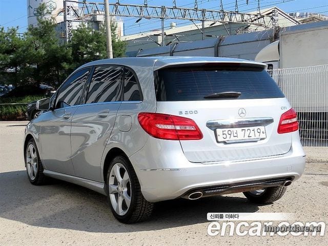 MERCEDES-BENZ B-CLASS W246 2013 — 117 450 км, серебристый, Корея — под ключ — фото 3