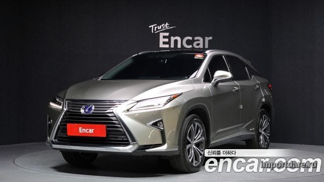LEXUS RX450H 2017 — 58 301 км, светло-золотистый, Корея — под ключ — фото 1