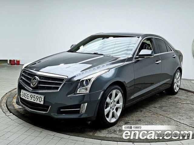 CADILLAC ATS 2013 — 141 660 км, серый, Корея — под ключ — фото 1