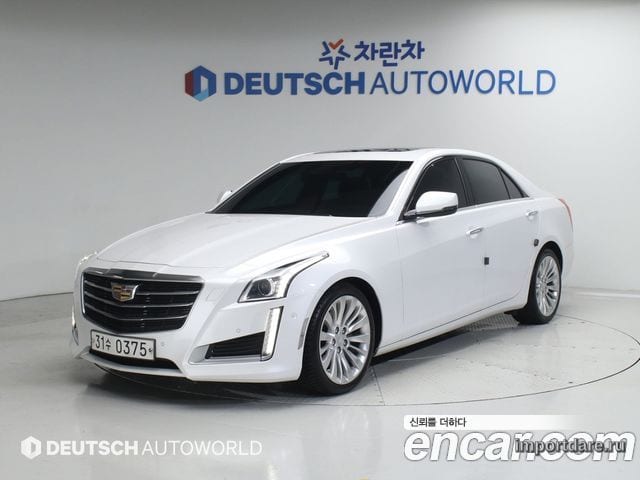 CADILLAC CTS 2015 — 112 000 км, белый, Корея — под ключ — фото 1