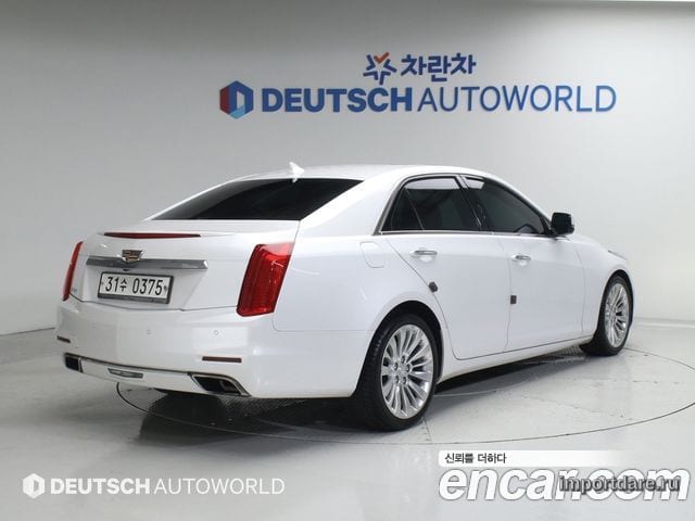 CADILLAC CTS 2015 — 112 000 км, белый, Корея — под ключ — фото 2
