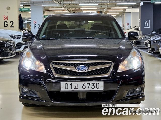SUBARU LEGACY 2010 — 108 000 км, чёрный, Корея — под ключ — фото 3