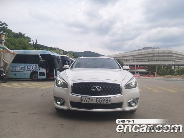 INFINITI Q70 2015 — 113 635 км, белый-перламутр, Корея — под ключ — фото 3