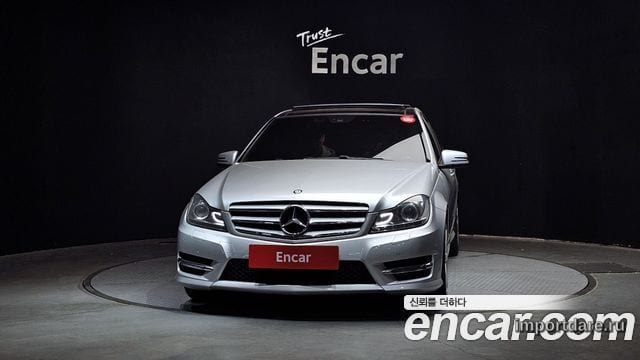 MERCEDES-BENZ C-CLASS W204 2013 — 145 603 км, серебристый, Корея — под ключ — фото 3