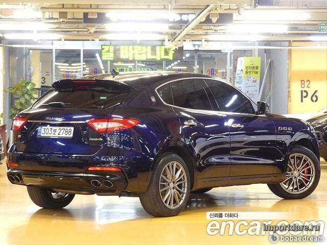 MASERATI LEVANTE 2020 — 38 000 км, синий, Корея — под ключ — фото 2
